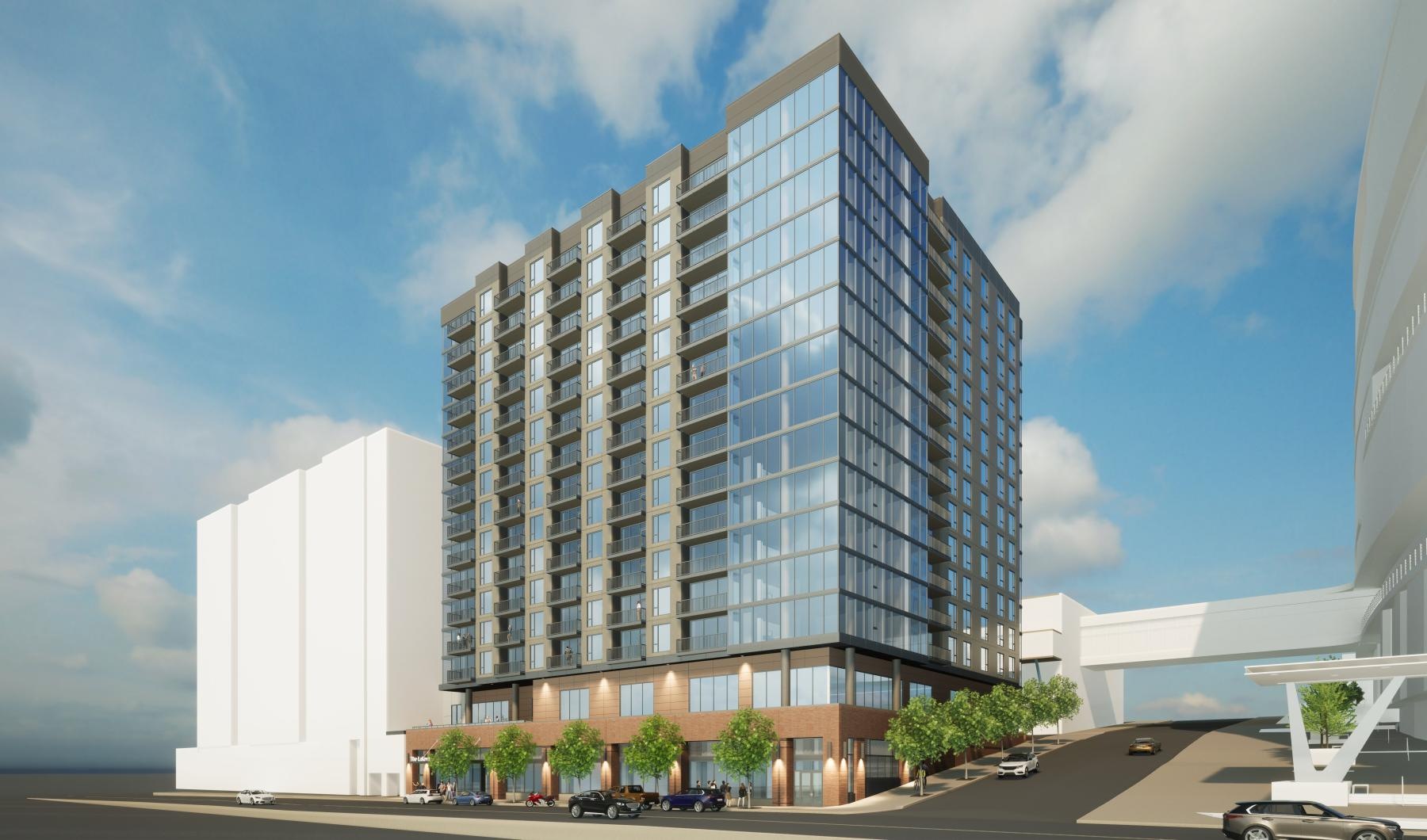 a large building with many windows